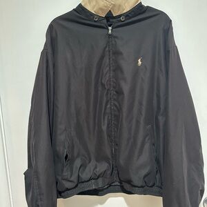 Ralph Lauren Black and Tan Men's Windbreaker